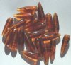 20 22x7mm Topaz Tortoise Drop Vintage Acrylics